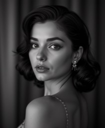 female Vintage glamour